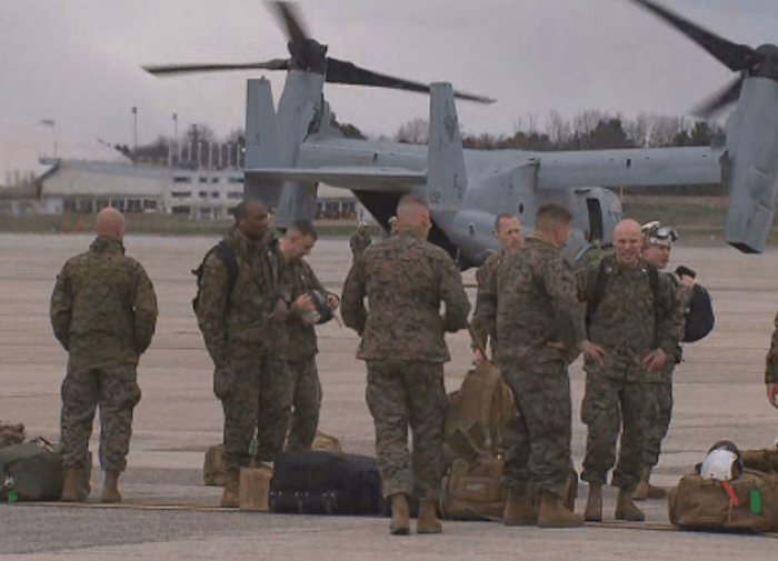 marines arrived