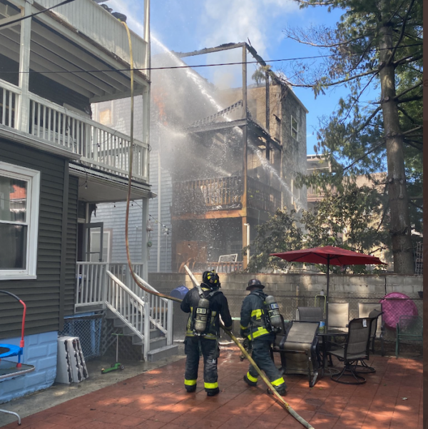 Fire in Dorchester: Lithgow Street in Dorchester - Caught In Dot