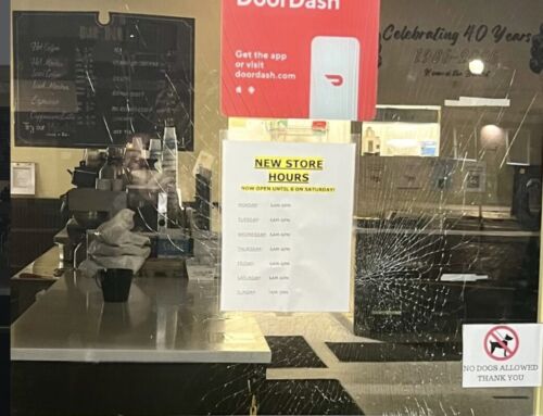 PS Gourmet’s front door gets vandalized in an incident over the weekend
